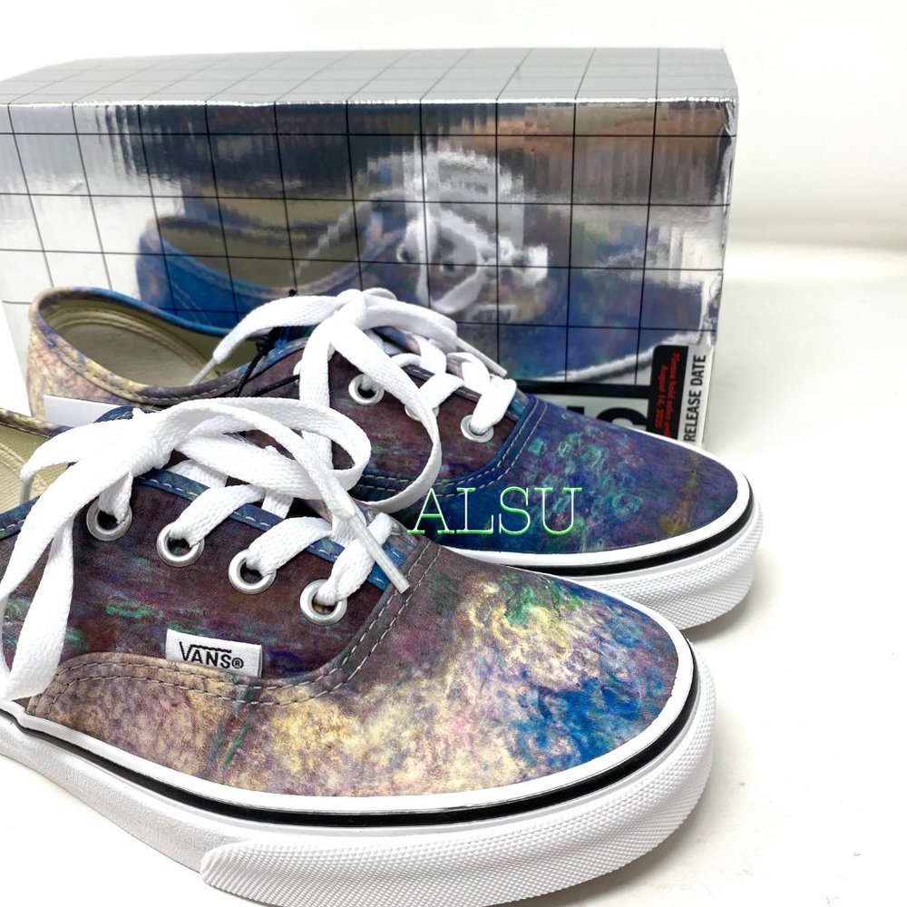 VANS Authentic Low Top Moma Claude Monet Canvas Shoes Women Size 6.5 VN0A2Z5I18H - Picture 7 of 11